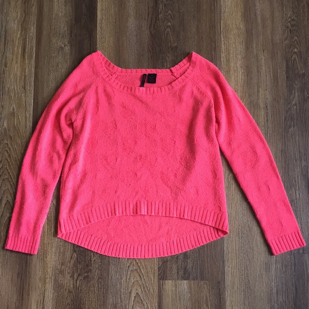 Pink Hi-lo Sweater